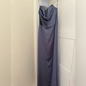 Amsale Jara Bridesmaid Dress - Slate (Never Worn or Altered)